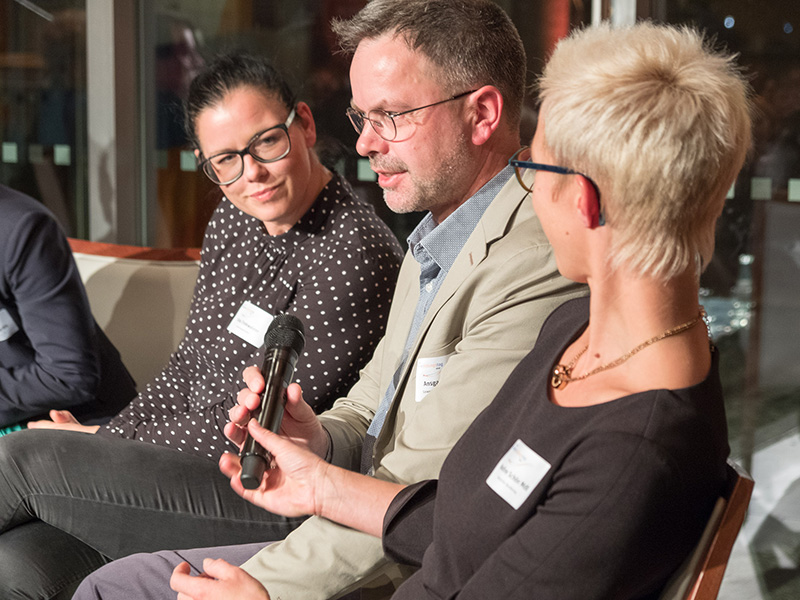 Gewerkschafter Ansgar Klinger in der Diskussionsrunde
