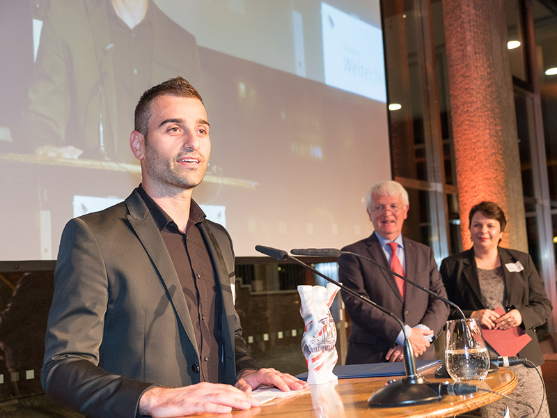 Dank von Preisträger Ninos Toma