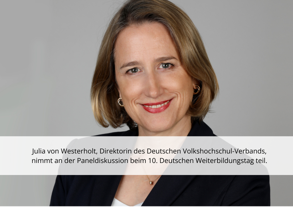Julia von Westerholt ist Speakerin beim 10. Deutschen Weiterbildungstag