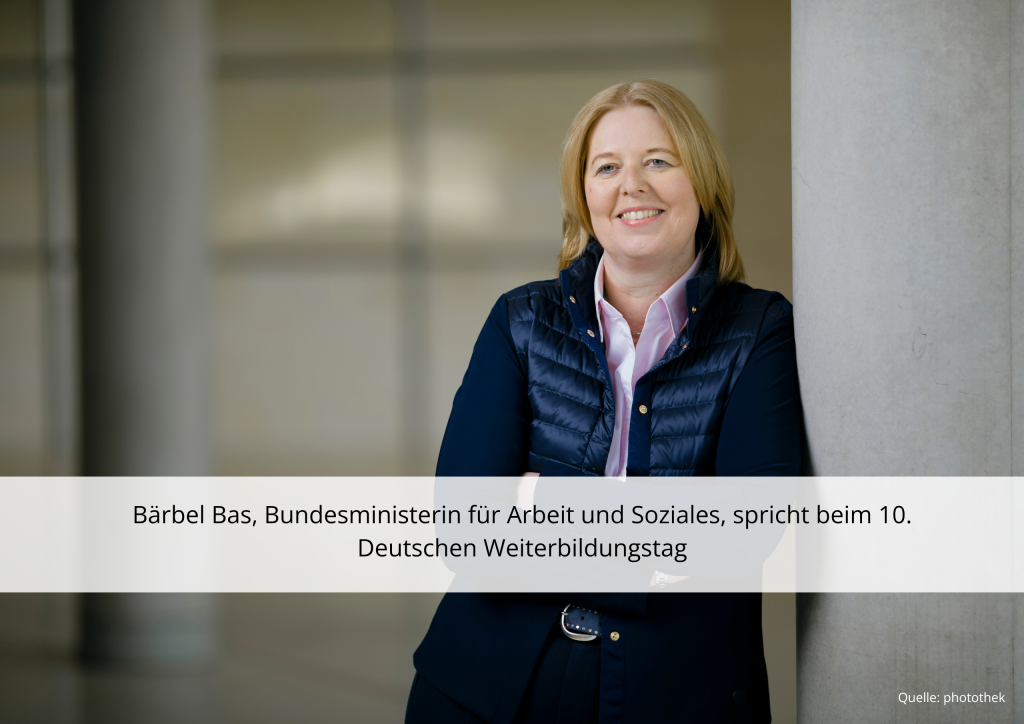 Bärbel Bas beim Jubiläum des Deutschen Weiterbildungstags
