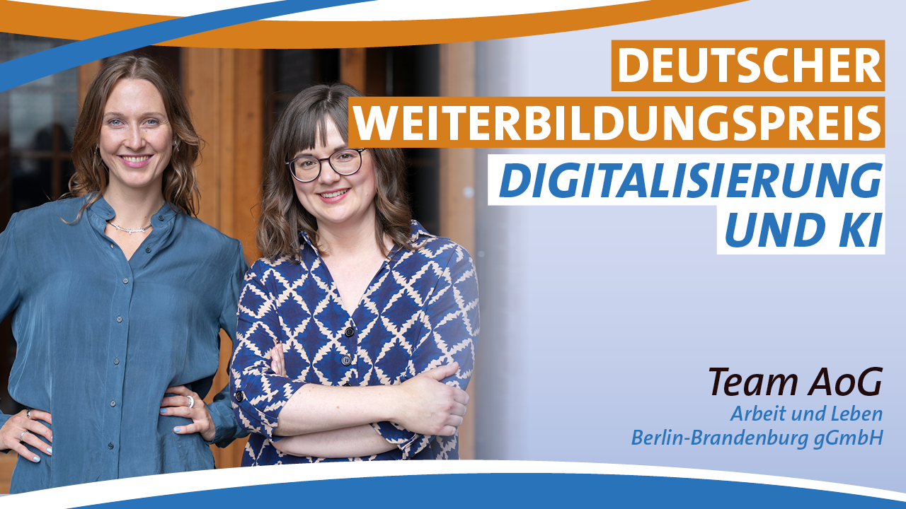 Team AoGDeutscher Weiterbildungspreis 2025 – Kategorie Digitalisierung und KI