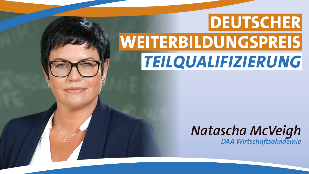 Natascha Mc Veigh Deutscher Weiterbildungspreis 2025 – Kategorie Teilqualifizierung