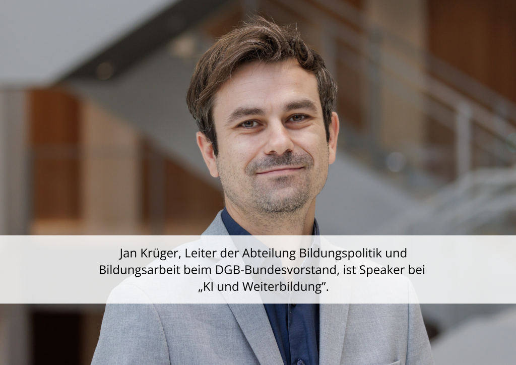 Jan Krüger ist Speaker bei „KI und Weiterbildung“